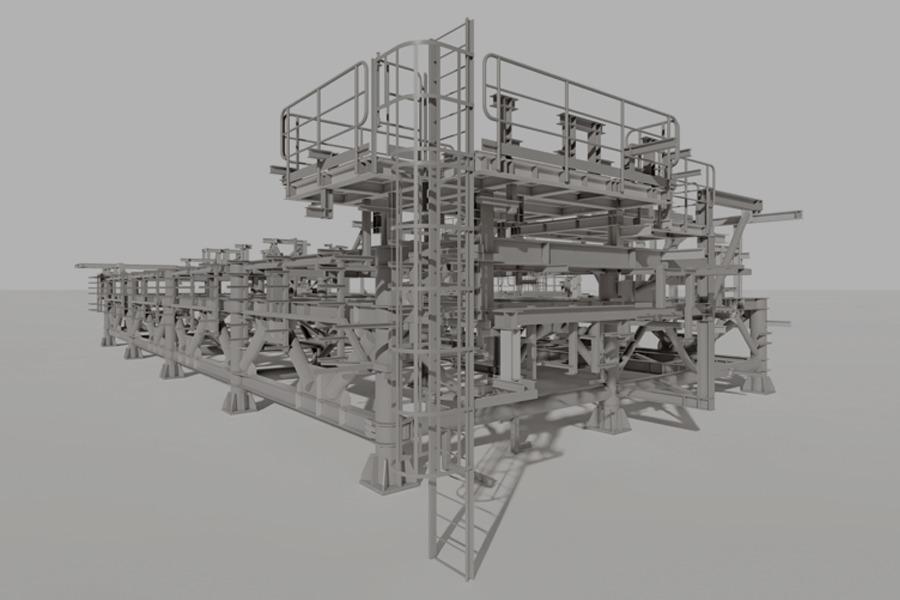 Artic LNG 2 GBS1 Utility Racks